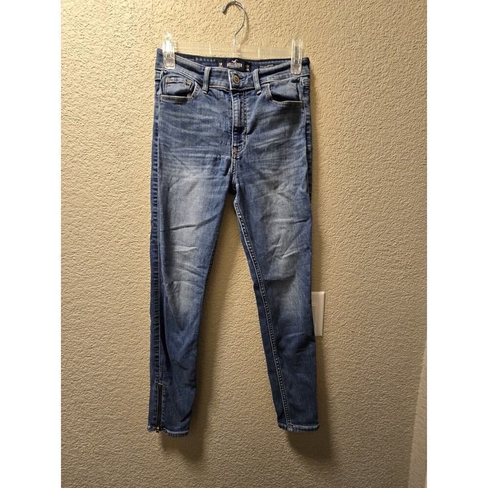 Holister High Rise Crop Siper Curvy Super Stretch Size 27x26